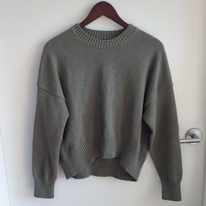 Quince Sage Green Organic Cotton Sweater